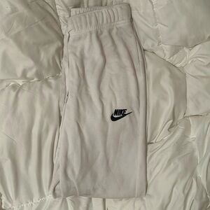 White Nike Sweatpants